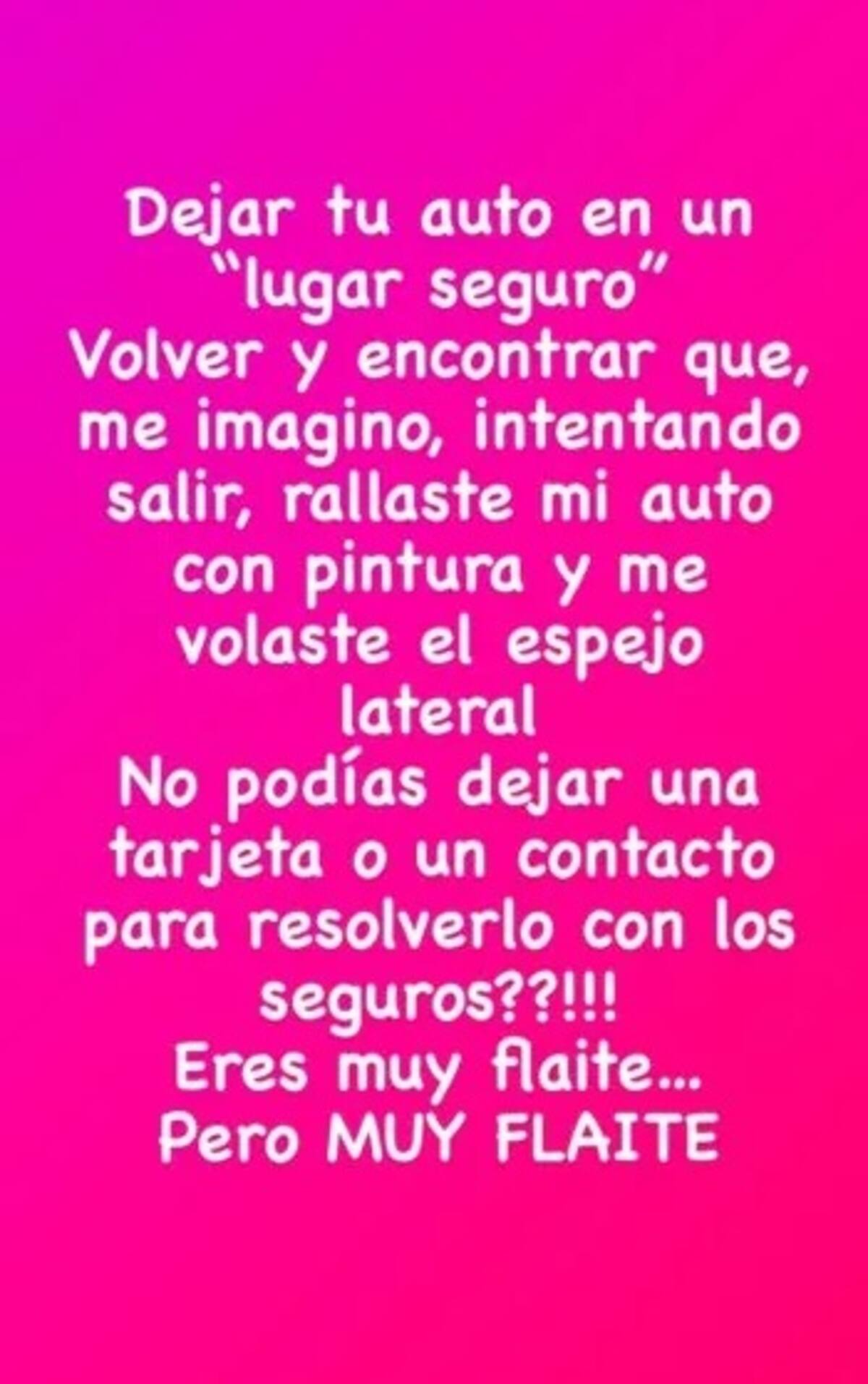 Fran García-Huidobro se descargó en sus redes sociales.