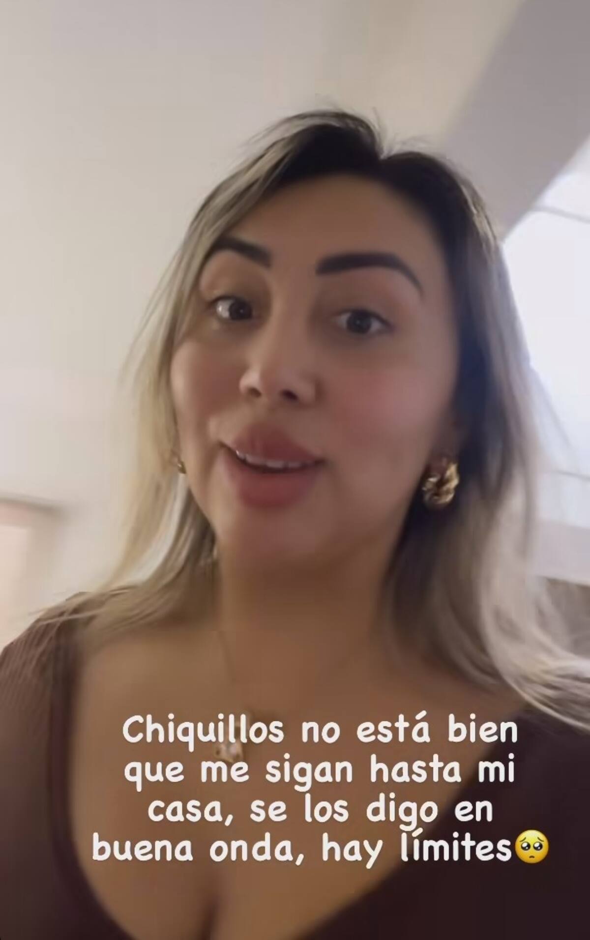 Naya Fácil pide que no la sigan hasta su casa. Créditos: Instagram