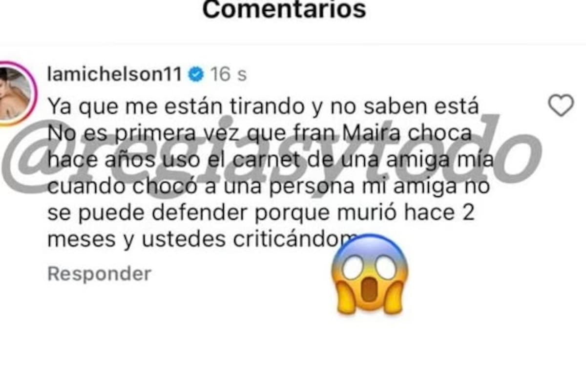 La influencer arremetió contra Fran Maira.