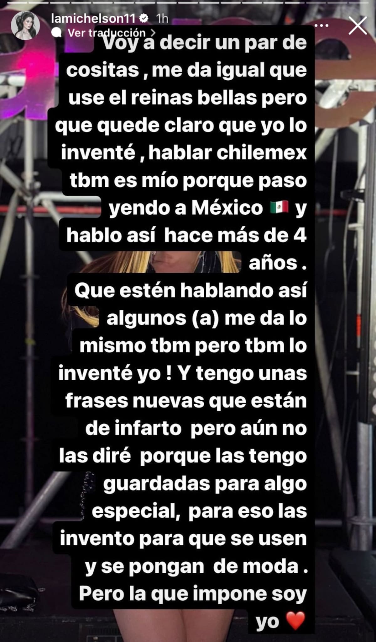 La declaración de Ignacia Michelson.