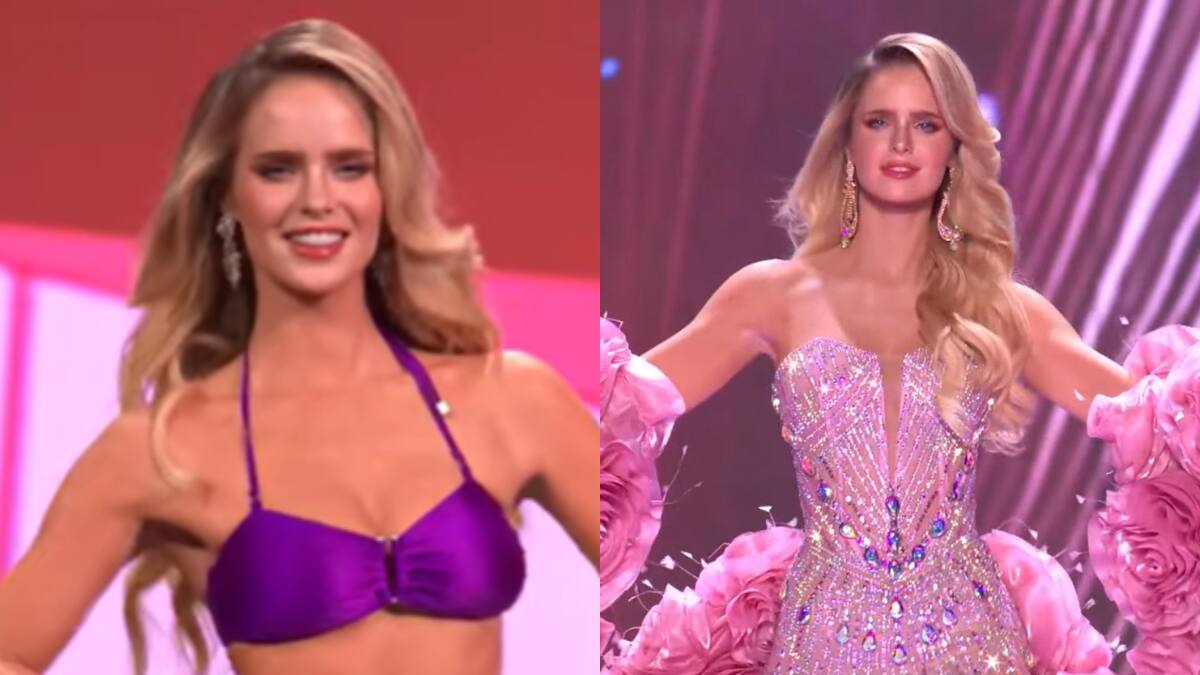 “Una verdadera Barbie”: Inna Moll impacta en traje de baño y vestido de noche en Miss Universo 2025