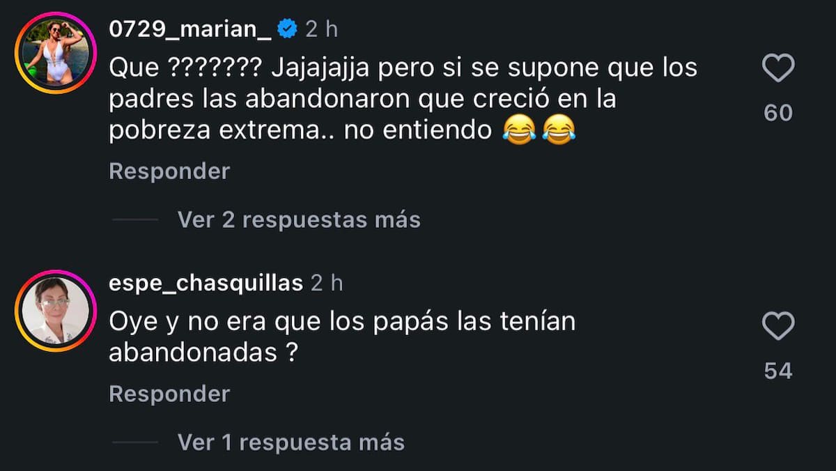 Los comentarios contra Naya Fácil.
Foto: Instagram