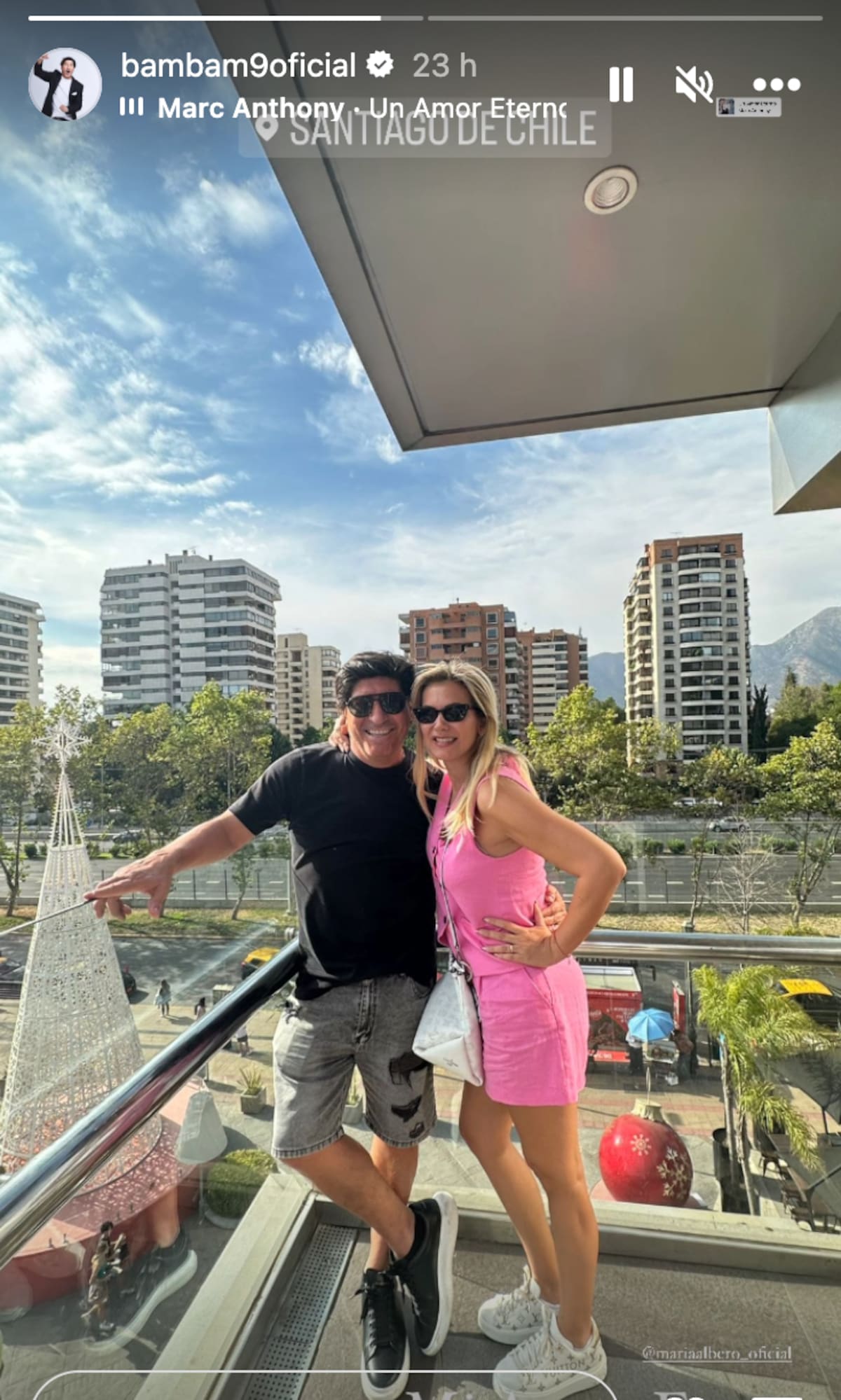 Iván Zamorano publicó un tierno saludo a María Alberó, su esposa.