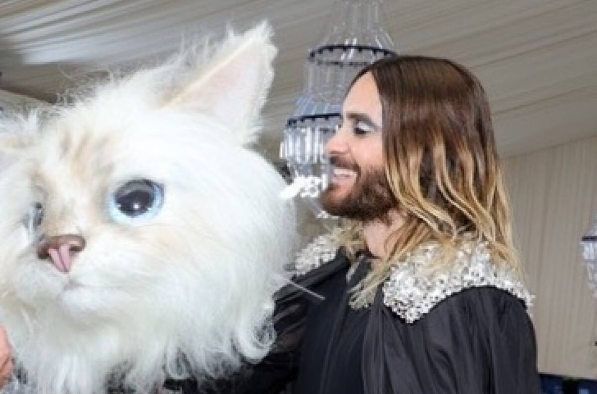 Jared Leto comparte en redes sociales su transformación de gato en la MET Gala 2023