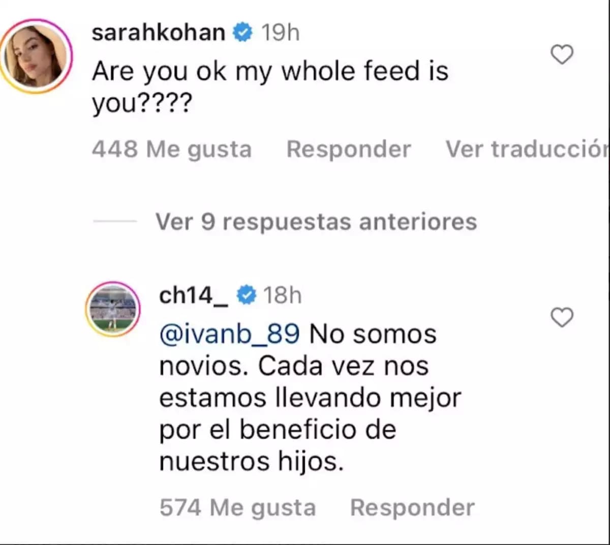 El futbolista aclaró cuál es la relación que tiene con Sarah Kohan.