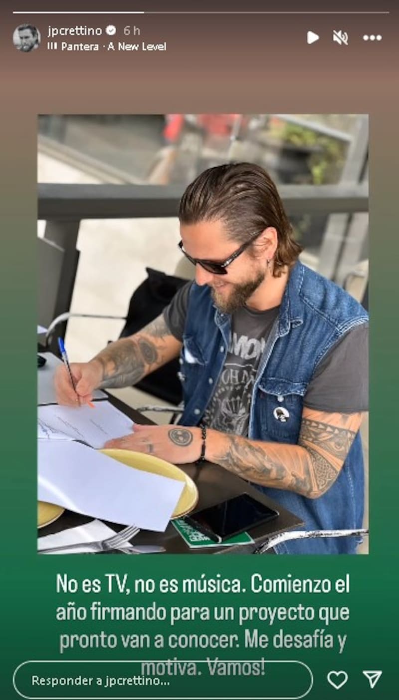Jean Philippe Cretton compartió un enigmática postal sobre un nuevo proyecto laboral. Foto: Instagram.
