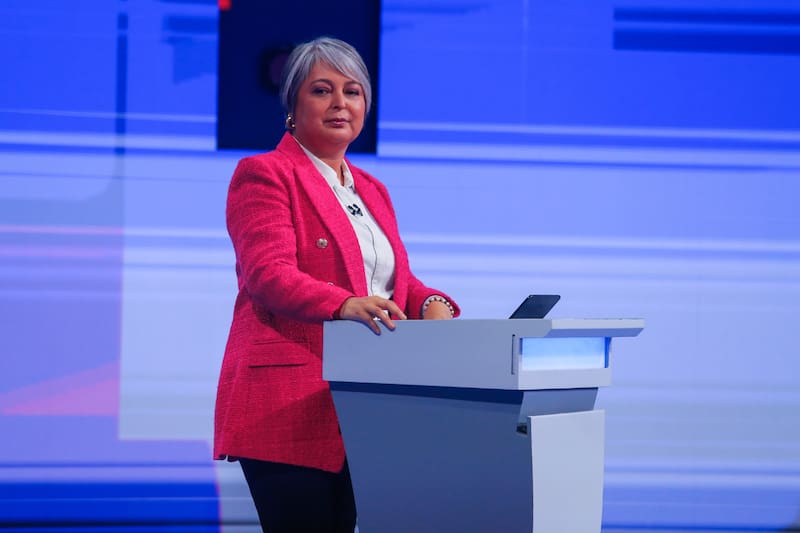 La candidata oficialista logró reunir a diversos artistas en su apoyo.