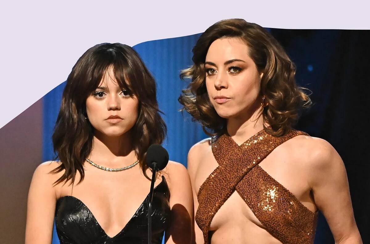El divertido diálogo entre Jenna Ortega y Aubrey Plaza en los Premios SAG 2023