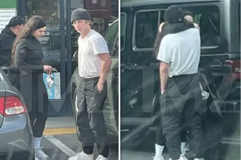 La pareja fue vista en un estacionamiento con una actitud muy cariñosa, lo que alarmó nuevamente a los internautas.