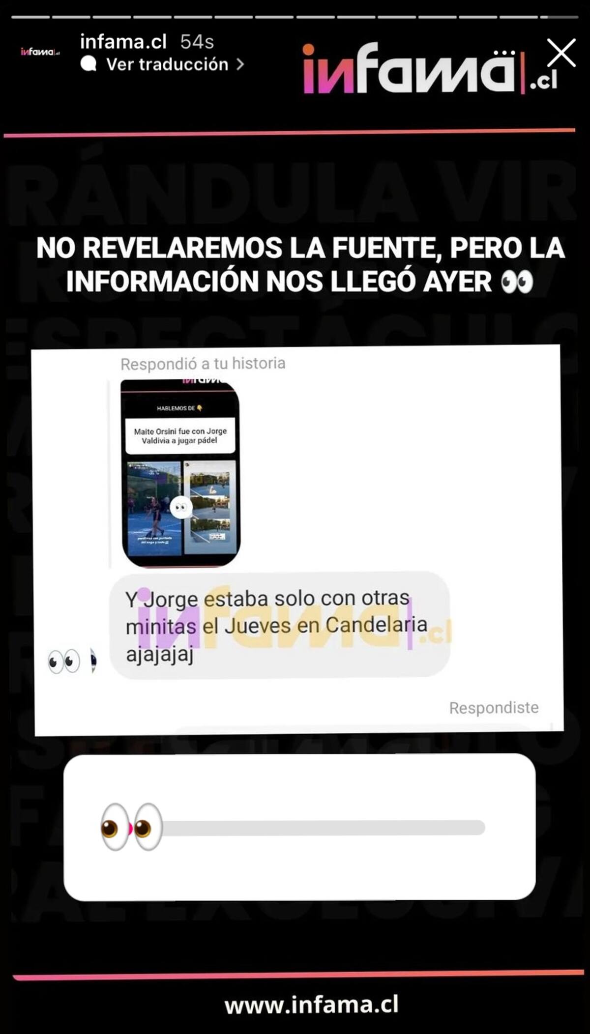 La revelación que molestó a Jorge Valdivia y que compartió el portal Infama.