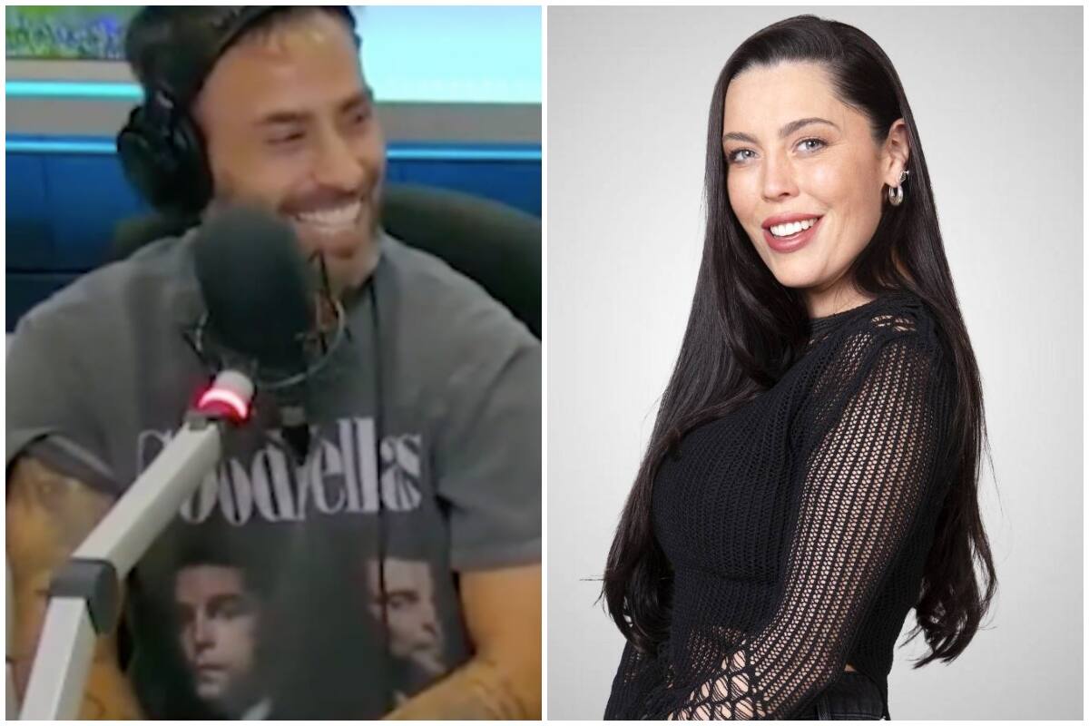 El exfutbolista reaccionó a un comercial de "Tierra Brava" donde aparecía su exesposa.