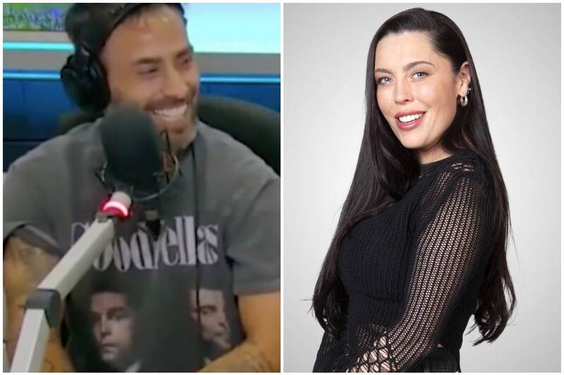 El exfutbolista reaccionó a un comercial de "Tierra Brava" donde aparecía su exesposa.