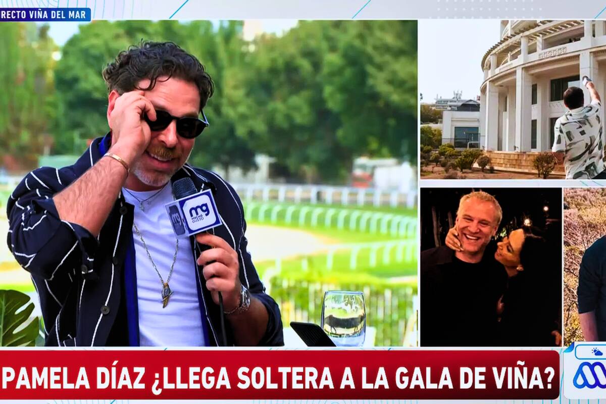 Lanzando recado en vivo contra Pamela Díaz. Foto: @megaoficial YouTube.