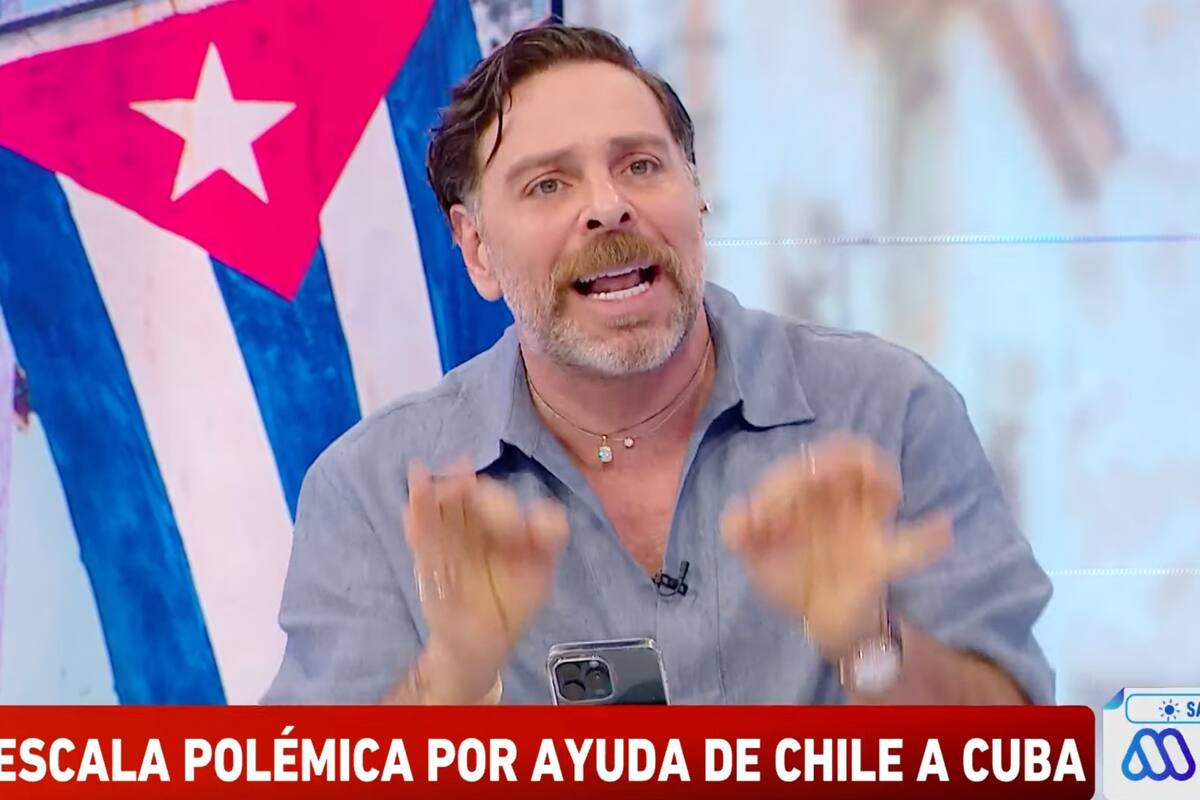 El periodista está indignado por el relato del Gobierno ante la ayuda humanitaria. Foto: Captura Mega