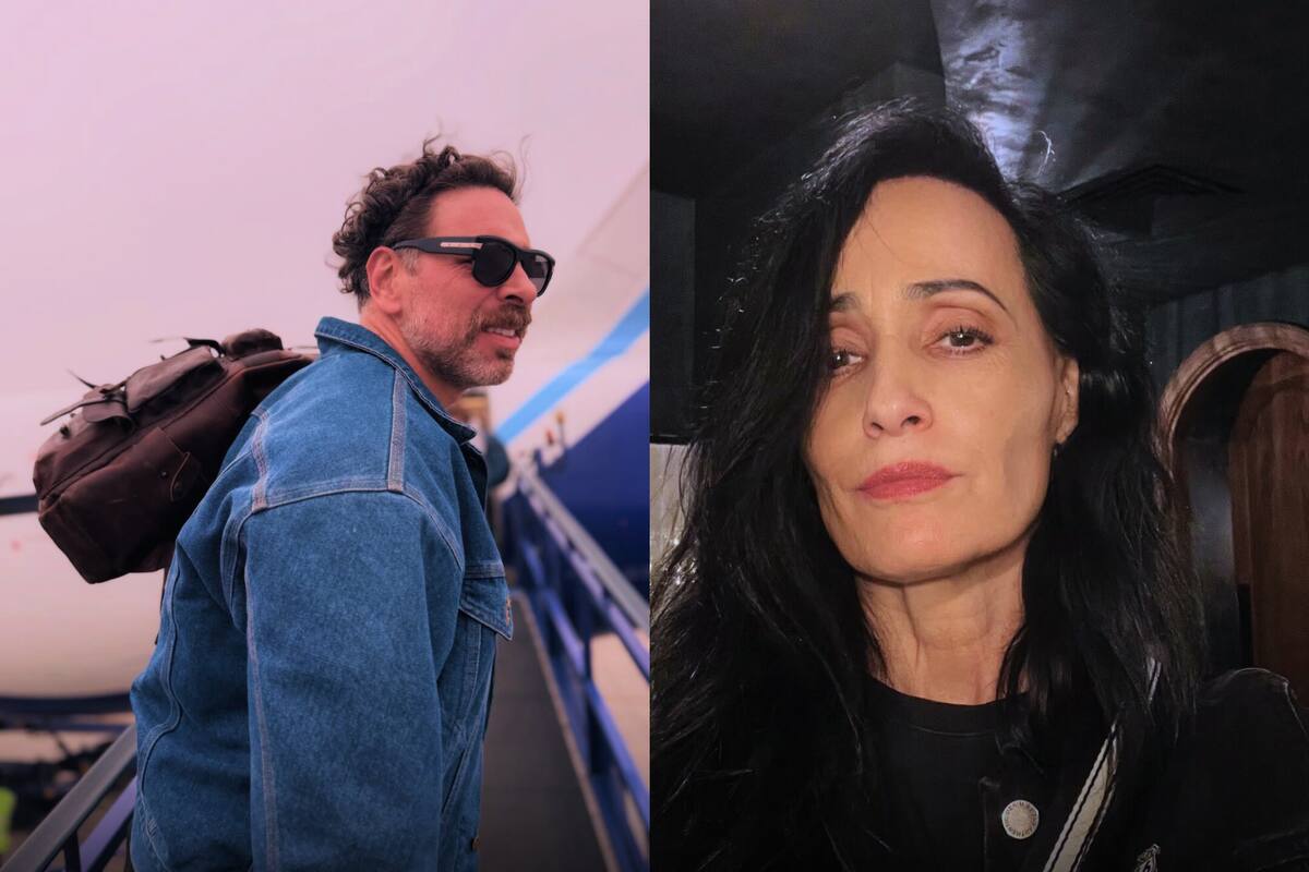 El animador le respondió con todo a la periodista por criticarlo al bailar con Gloria Estefan. Foto: @jananeme y @carolinasofia3 en Instagram.