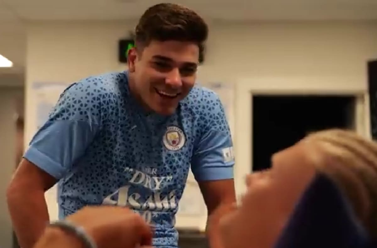 VIDEO | La curiosa charla sobre Argentina que se dio entre Julián Álvarez y Erling Haaland