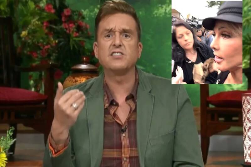 Julián Figueroa La pelea se dio a las afueras de la casa de Maribel Guardia. - Créditos: TikTok