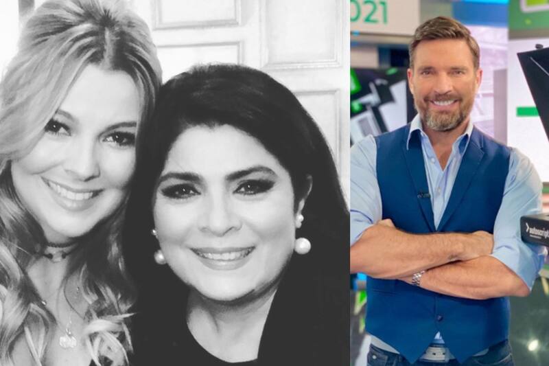 Julián Gil y Marjorie de Sousa pasan por una situación similar  A la que vivieron Victoria Ruffo y Eugenio Derbez por la patria potestad de José Eduardo .  - Créditos: Instagram: Victoria Ruffo y Julián Gil