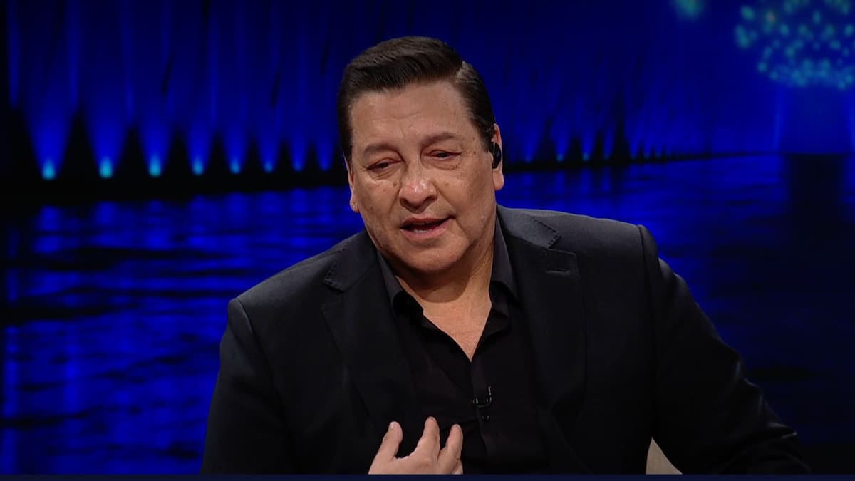 El animador estalló en llanto.