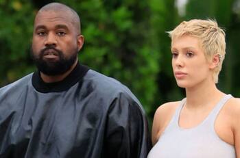 “Esposa” de Kanye West aparece descalza y en bikini en las calles de Italia