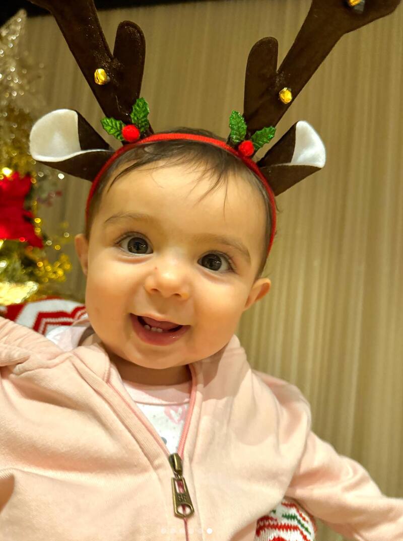 Sophia, la pequeña sobrina de Karol G fue protagonista de su despedida del 2023. Foto: Instagram Karol G.