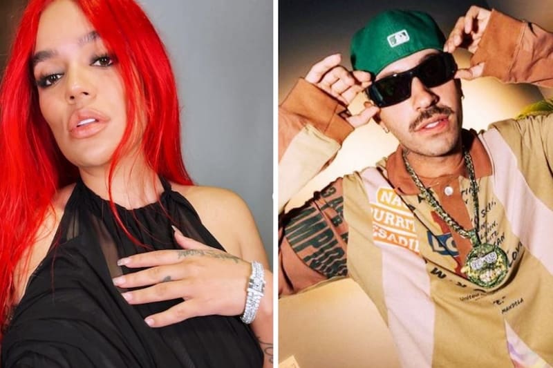 Karol G y Feid  Los cantantes siguen avivando rumores de romance tras cantar juntos en Puerto Rico  - Créditos: Instagram