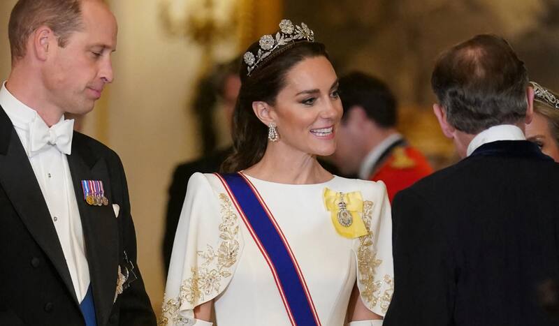 Kate Middleton luce la tiara Strathmore Rose después de 90 años sin uso real.