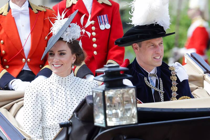 La princesa de Gales acudió con el príncipe William al Día de la Orden de la Jarretera