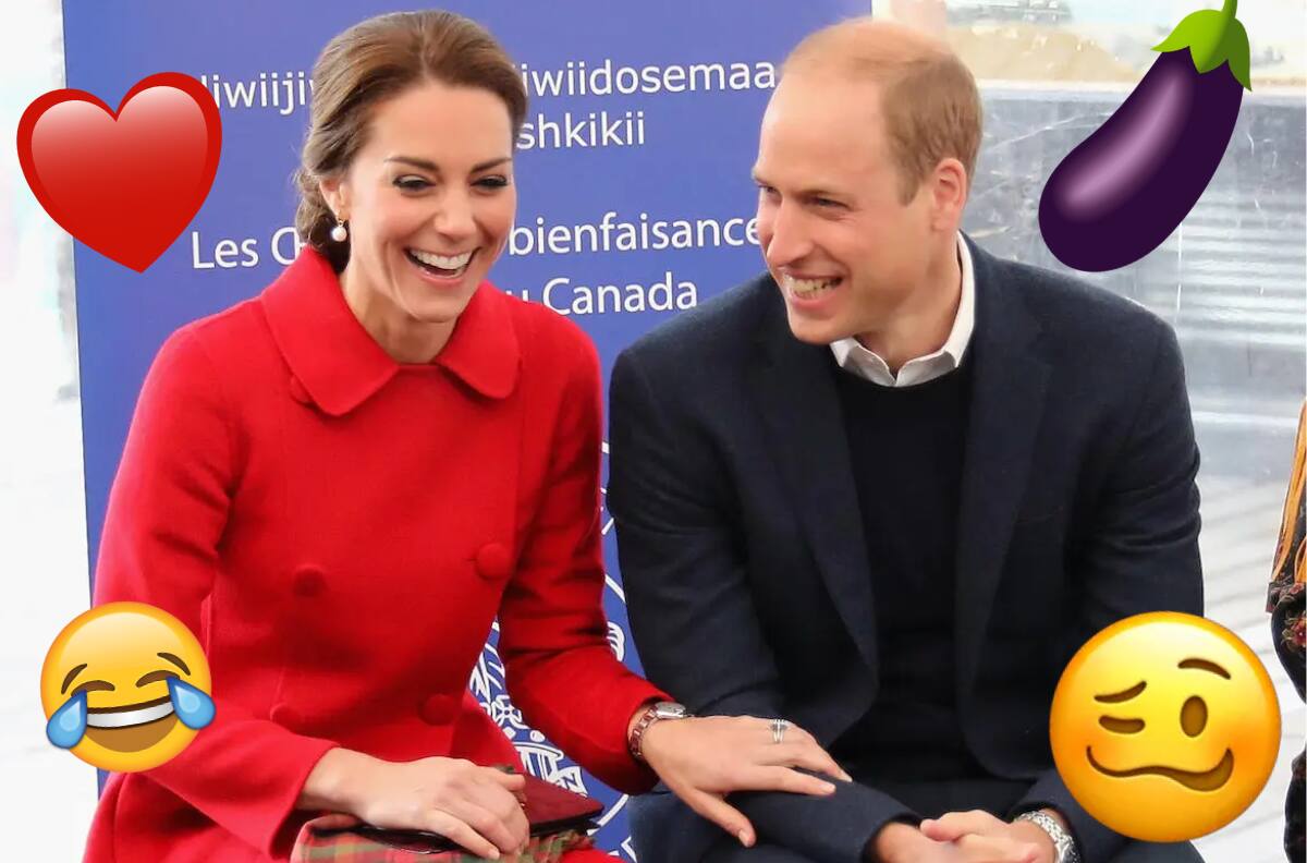 No es la corona: ¿Cuáles son los emojis más usados del príncipe William y Kate Middleton?