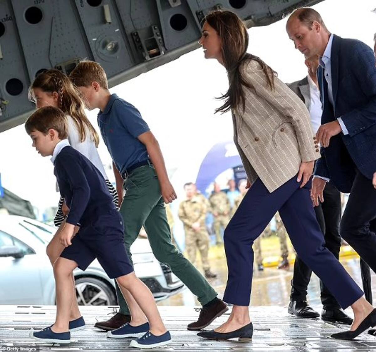 La familia Gales visitó la Royal International Air Tattoo.