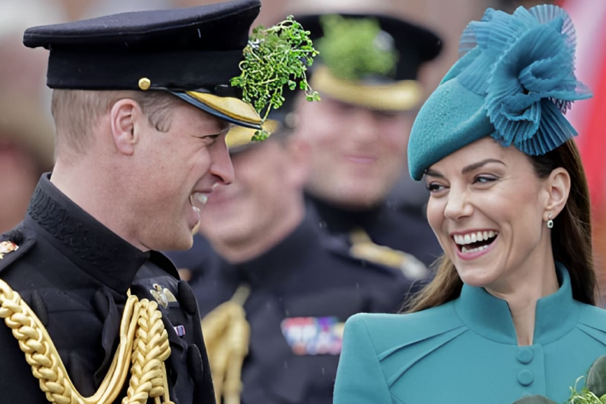 Kate Middleton y el príncipe William Los principes de Gales encabezaron el desfile anual del Día de San Patricio - Créditos: Internet