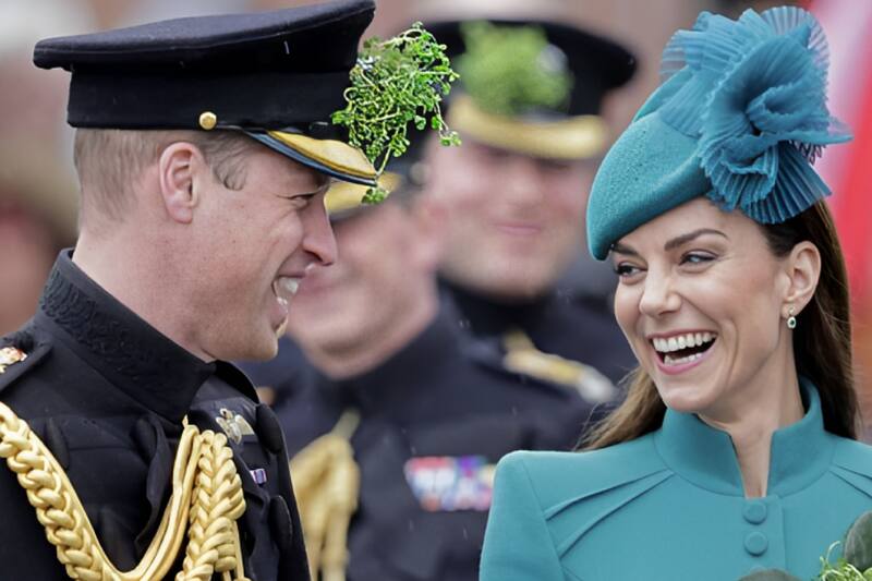 Kate Middleton y el príncipe William Los principes de Gales encabezaron el desfile anual del Día de San Patricio  - Créditos: Internet