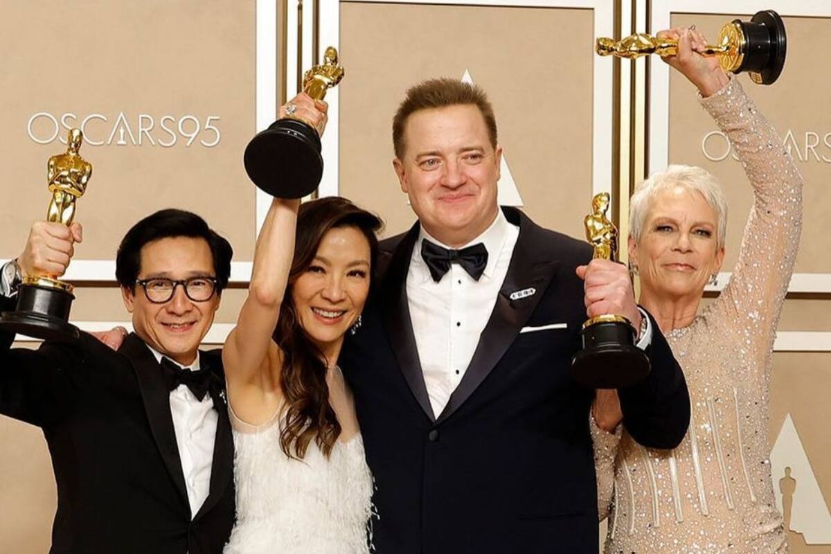 Ke Huy Quan, Michelle Yeoh, Brendan Fraser y Jamie Lee Curtis Oscar 2023 - Créditos: Getty Images