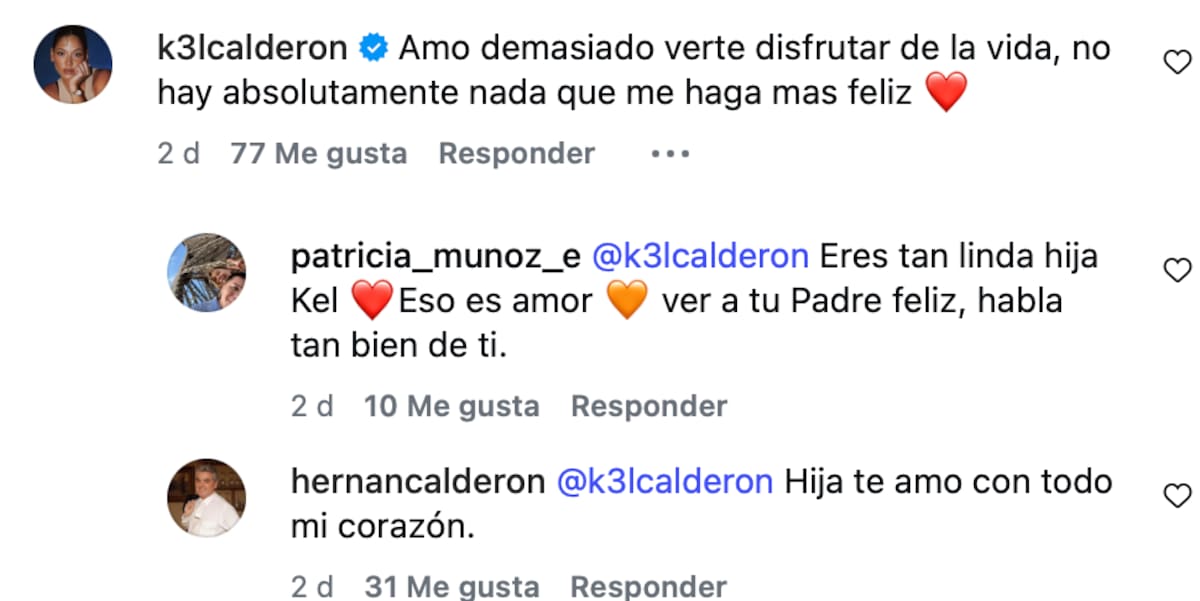 La influencer reaccionó a la nueva pareja de su padre.