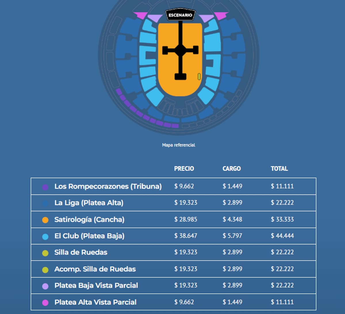 Nuevas localidades para sus conciertos en Movistar Arena.