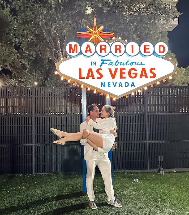 Kika Silva y Gonzalo Valenzuela se casaron en Las Vegas el pasado mes de noviembre.