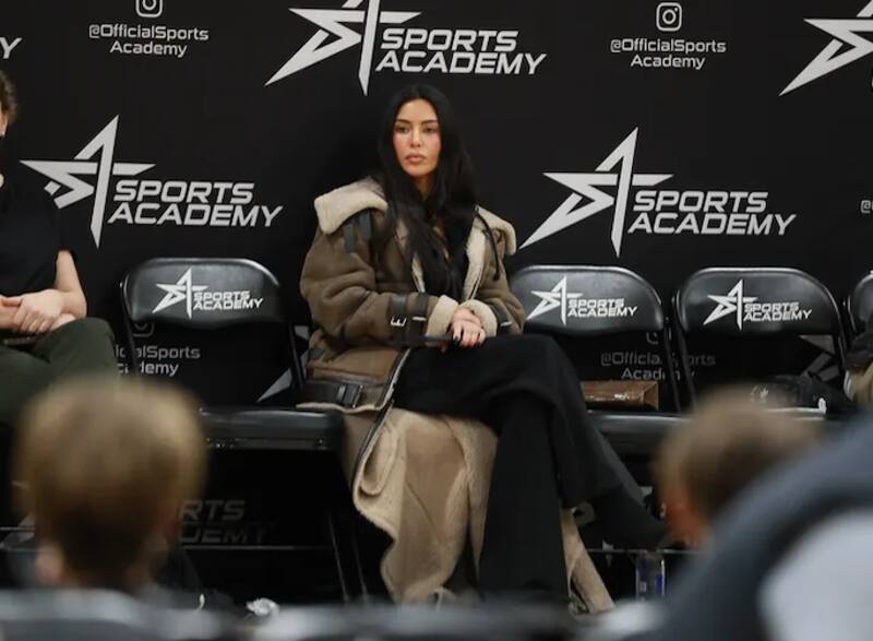 Kim Kardashian durante el último encuentro que tuvo públicamente con Kanye West.