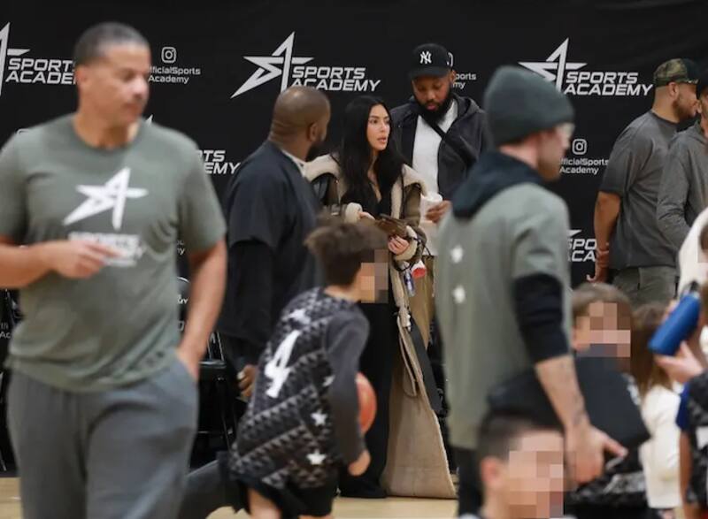 Kim Kardashian y Kanye West se reencontraron nuevamente por evento deportivo de su hijo Saint.