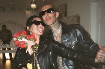 Kourtney Kardashian celebra el primer aniversario de su boda en Las Vegas con Travis Barker