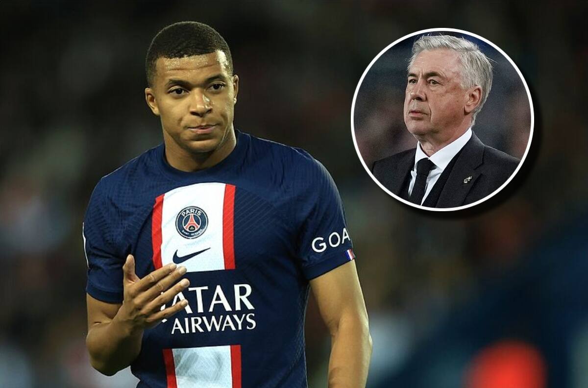 Carlo Ancelotti le cierra las puertas a Kylian Mbappé en el Real Madrid