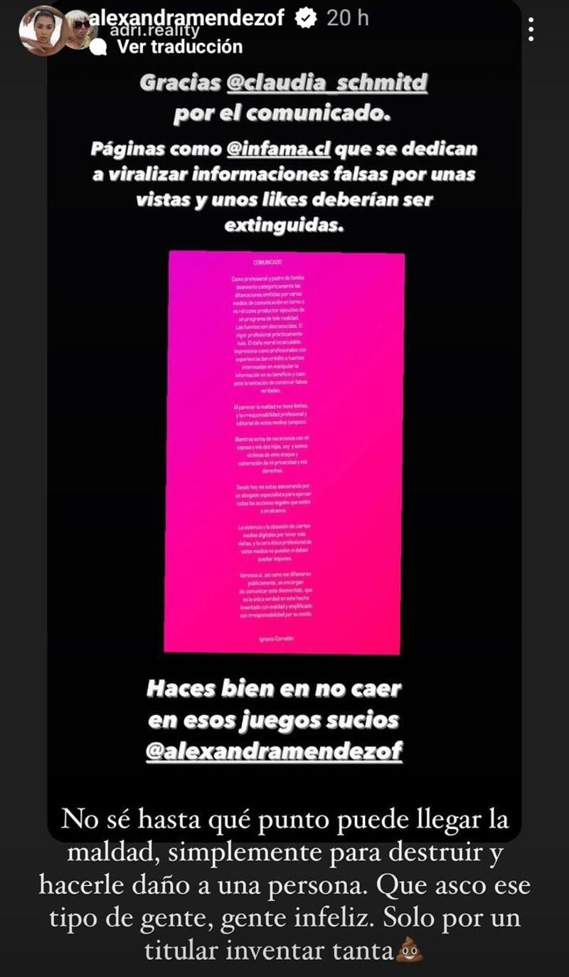 se lanzó contra quienes hicieron correr el rumor. Créditos: Instagram