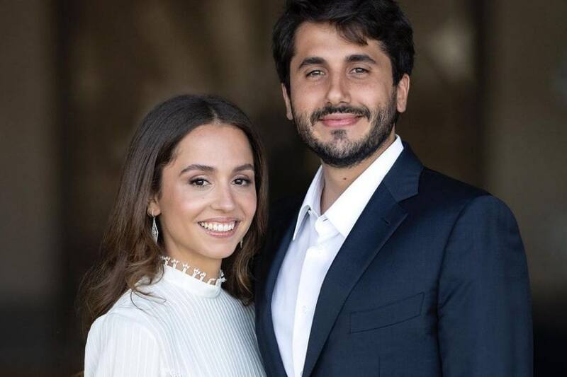 La princesa Iman y Jameel Alexander Thermiotis  La pareja se casarán el 12 de marzo. - Créditos: Instagram