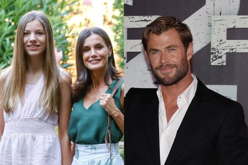 La reina Letizia y  la infanta Sofía tienen emotivo reencuentro con Chris Hemsworth