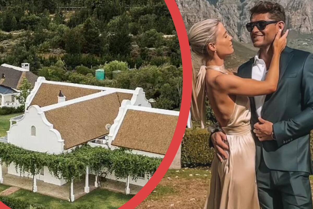Lady Amelia y su novio se casaron en un viñedo en Sudáfrica - Créditos: Instagram