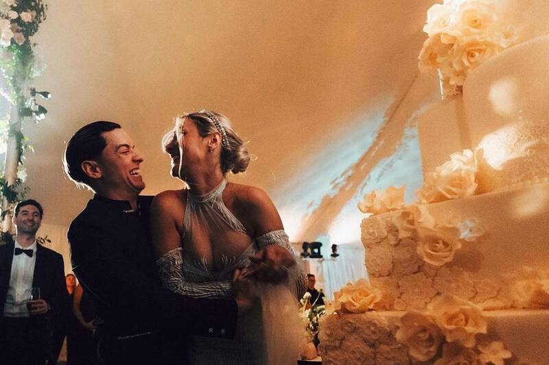 Lele Pons y Guaynaa El espectacula pastel de boda fue de tres sabores y tuvo detalles con cristales Swarovski. - Créditos: Instagram