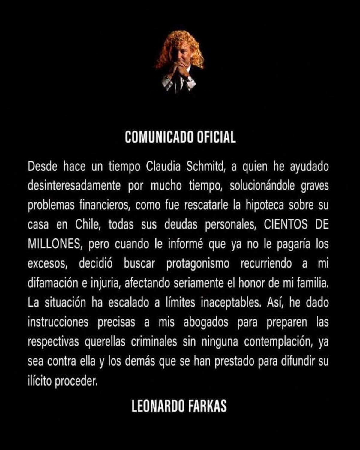 Realizó comunicado en X. Foto: X