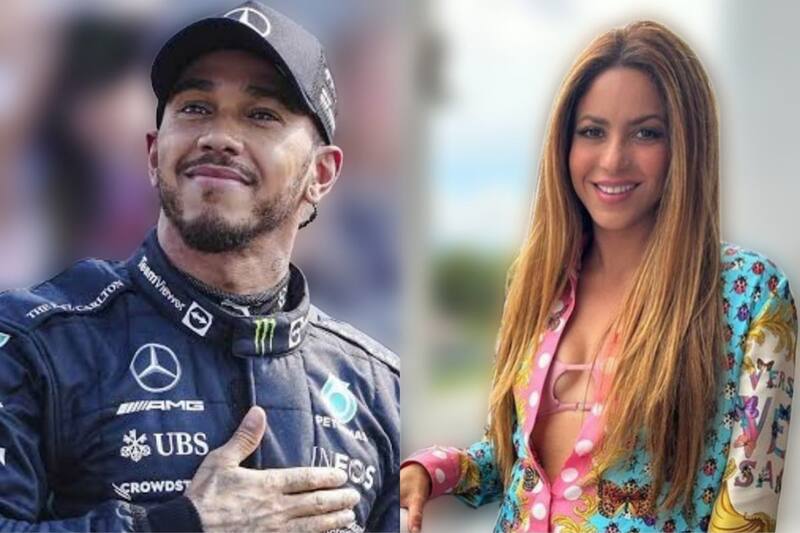 Shakira estuvo apoyando a Lewis Hamilton en el GP de España (Especial)