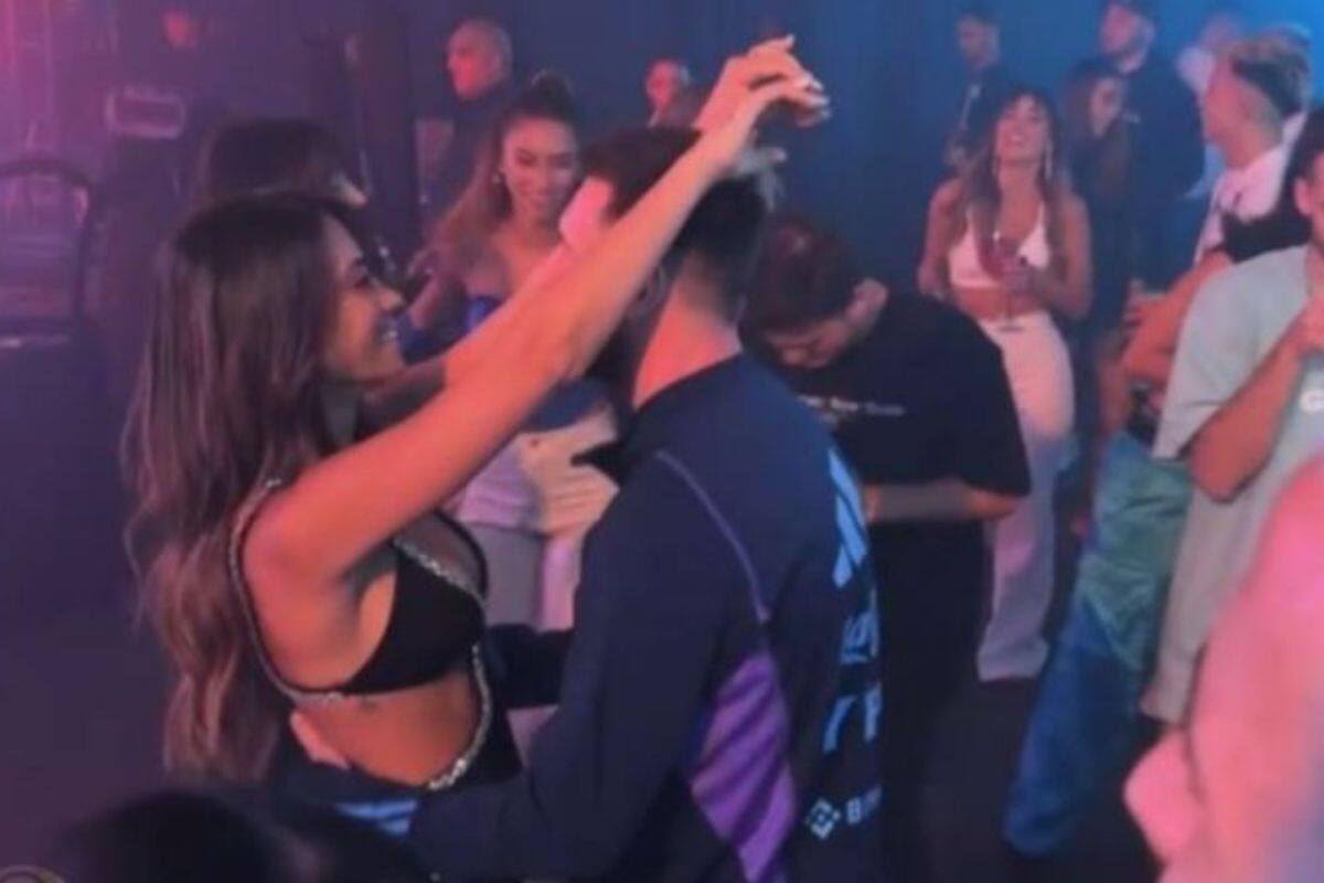 Lionel Messi y Antonela Roccuzzo La famosa pareja se la pasó bailando toda la noche. - Créditos: Captura de video