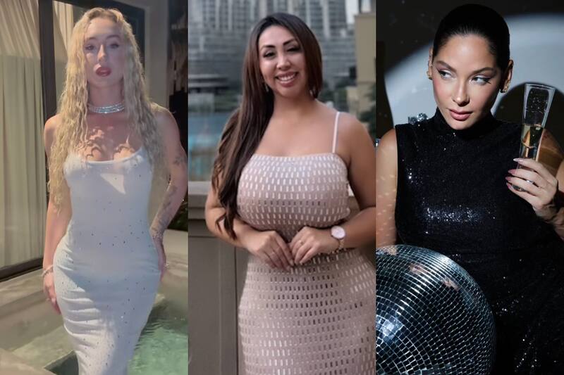 Los famosos arrasaron con sus mejores outfits para esperar el 2026.