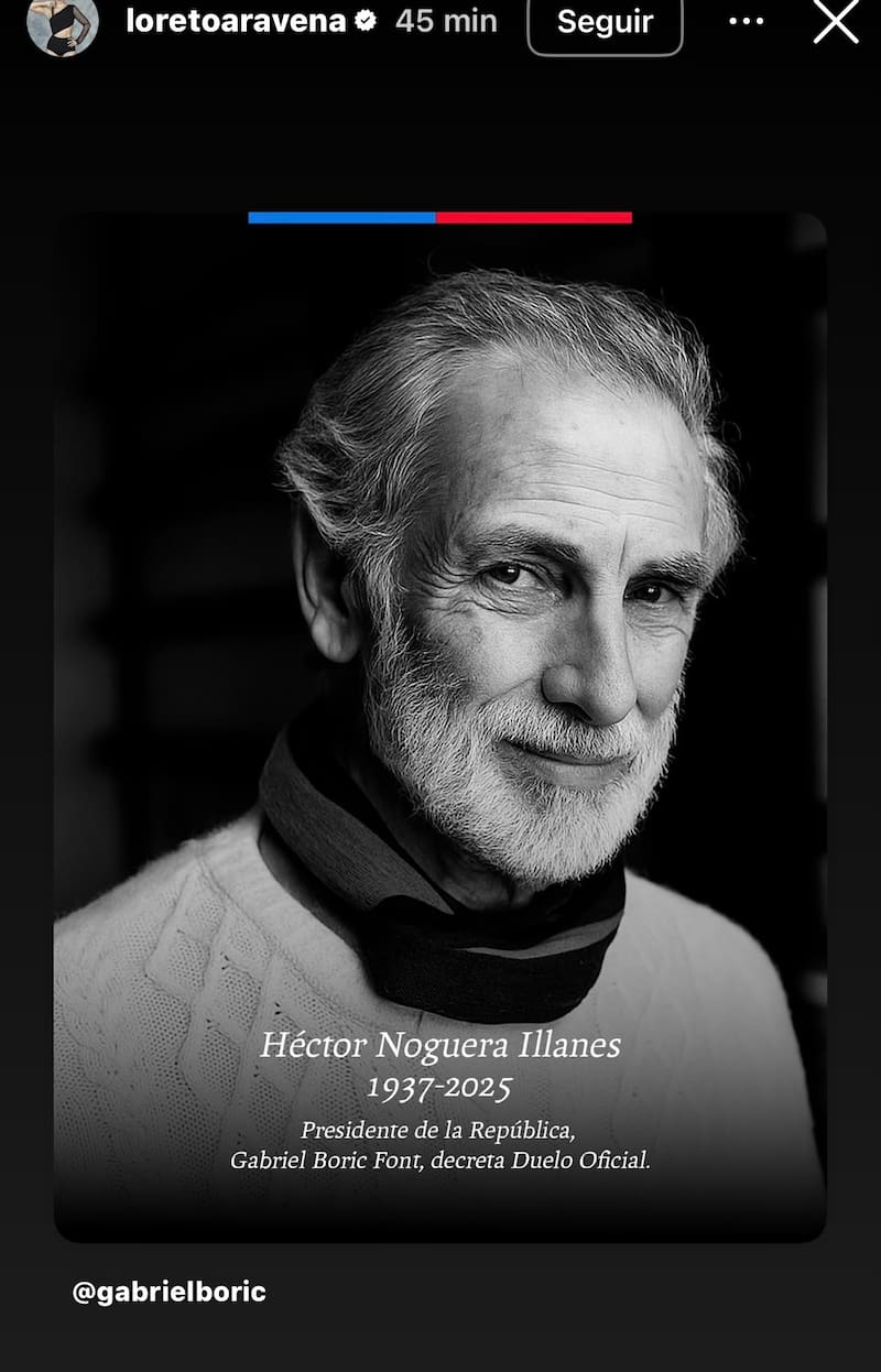 La actriz despidió a Tito Noguera.